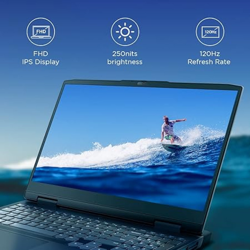Lenovo IdeaPad Gaming 3 Intel Core i5 12th Gen 15.6" (39.62cm) FHD IPS Gaming Laptop (16GB/512GB SDD/4GB NVIDIA RTX 3050/120Hz/Win11/Office