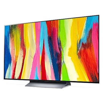 LG C2 195 cm (77 Inches) Evo Gallery Edition 4K Ultra HD Smart OLED TV OLED77C2PSC (Black) (2022 Model) | With Eye Comfort Display