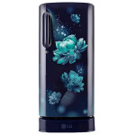 LG 190 L 3 Star Direct-Cool Single Door Refrigerator (GL-D201ABCD, Blue Charm, Base stand with drawer &amp; Fast Ice Making, 2022 Model)