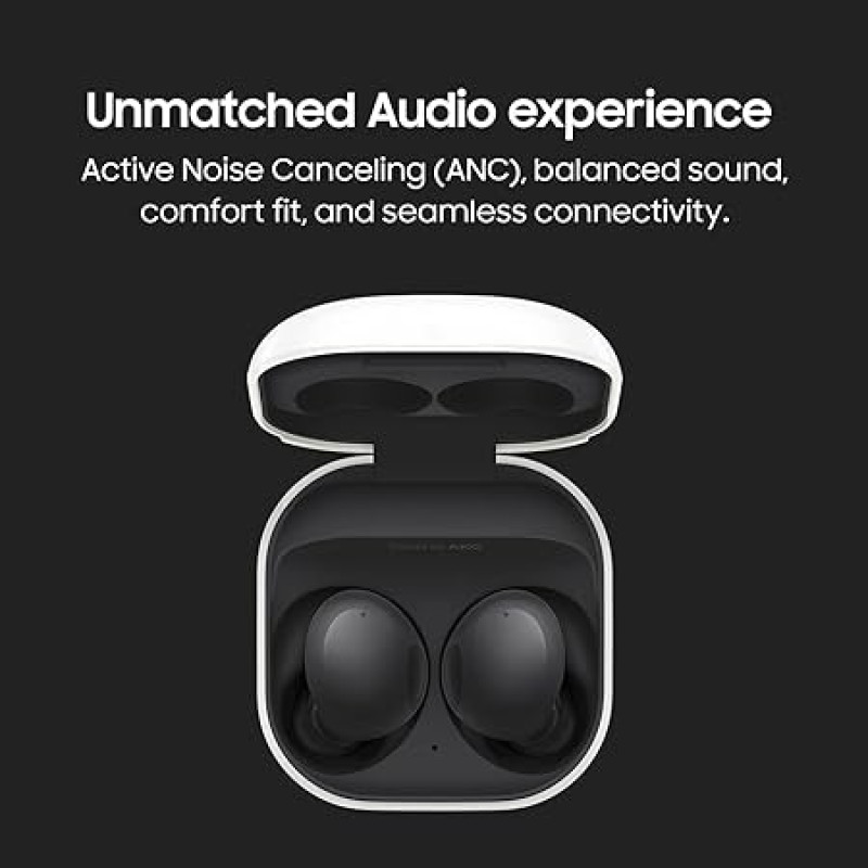 Samsung Galaxy Buds 2 | Active Noise Cancellation, Auto Switch Feature, Up to 20hrs Battery Life, (Graphite)