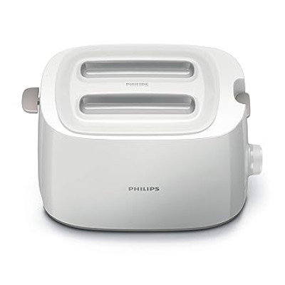 Philips Daily Collection HD2582/00 830-Watt 2-Slice Pop-up Toaster (White)
