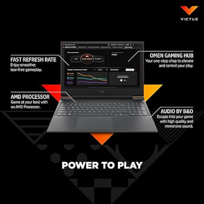 HP Victus Gaming Latest AMD Ryzen -5800H 16.1 inch(40.9 cm) FHD Gaming Laptop