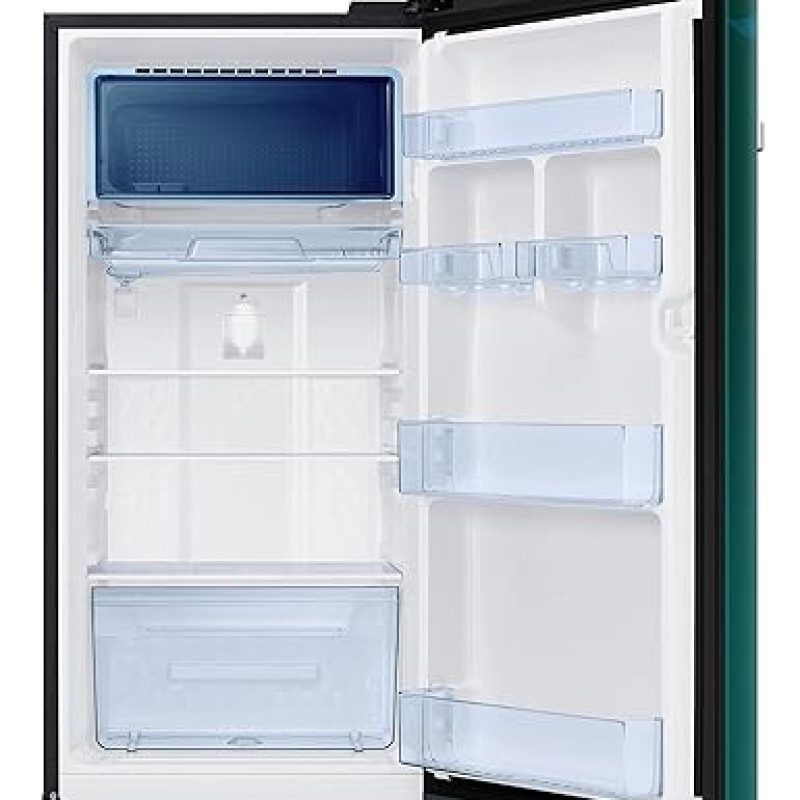 Samsung 189L 5 Star Inverter Direct-Cool Single Door Digi-Touch Refrigerator (RR21C2E25NL/HL,Orange Blossom Green) 2023 Model