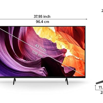 Sony Bravia 108 cm (43 inches) 4K Ultra HD Smart LED Google TV KD-43X80K (Black)