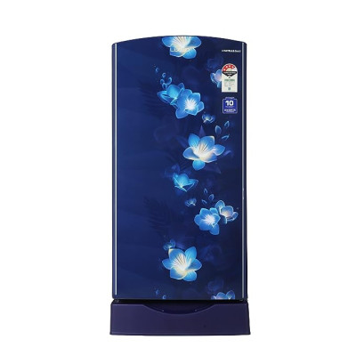 Havells-Lloyd 200 L 4 Star Base Stand Inverter Direct Cool One Door Refrigerator (GLDF214SGBS1PB Gardenia Blue, 2022 Model)
