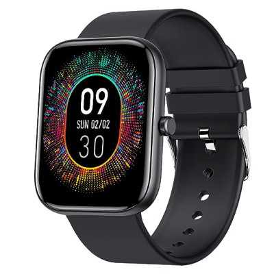 Fire-Boltt Dazzle Smart Watch Borderless Full Touch 1.69” Display, 60 Sports Modes (Swimming) with IP68 Rating, Sp02 Tracking, Over 100 Cloud Based Wa