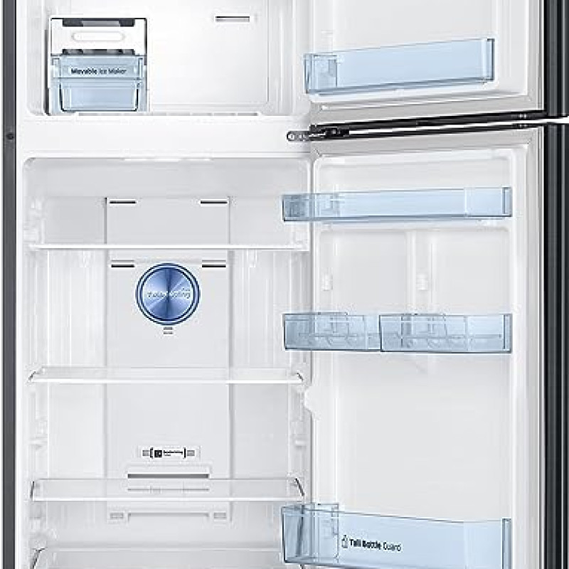 Samsung 322L 3 Star Convertible 5 In 1 Digital Inverter Frost-Free Double Door Refrigerator (RT37C4523BX/HL,Luxe Black 2023)