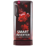 LG 185 L 5 Star Inverter Direct-Cool Single Door Refrigerator (GL-D201ASCU, Scarlet Charm, Base stand with drawer)