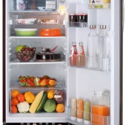 LG 190 L Direct Cool Single Door 3 Star Refrigerator with Base Drawer  (Scarlet Euphoria, GL-D201ASED.BSEZEB)